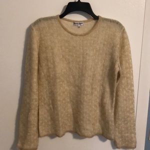 Giorgio Armani Tan Mohair/Wool Sweater